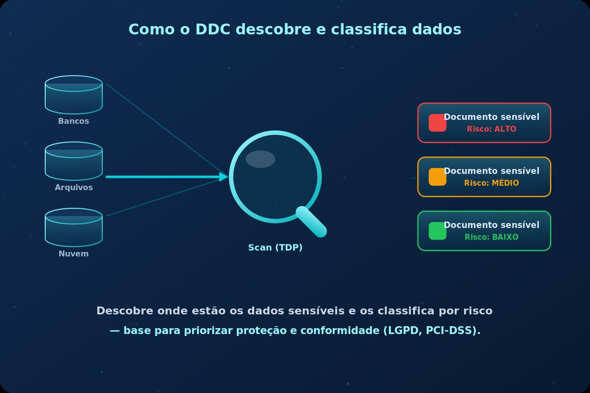 Como o DDC descobre e classifica dados